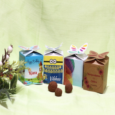 Customizable Butterfly Box With Three Seed balls
