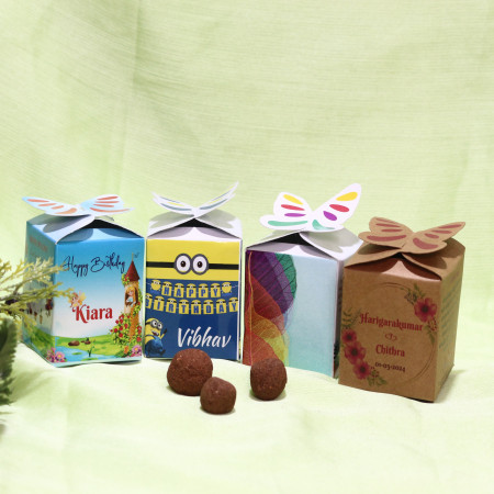 Customizable Butterfly Box With Three Seed balls