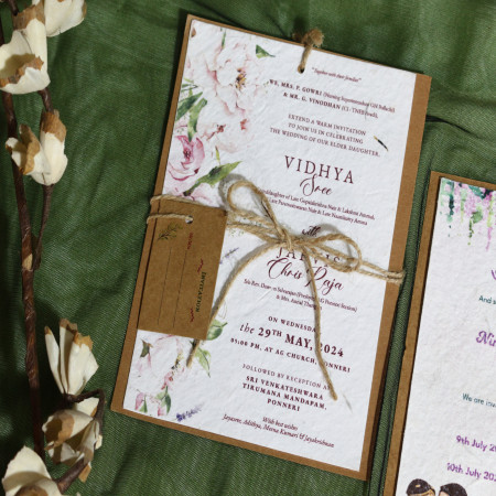 Aesthetic Wedding card